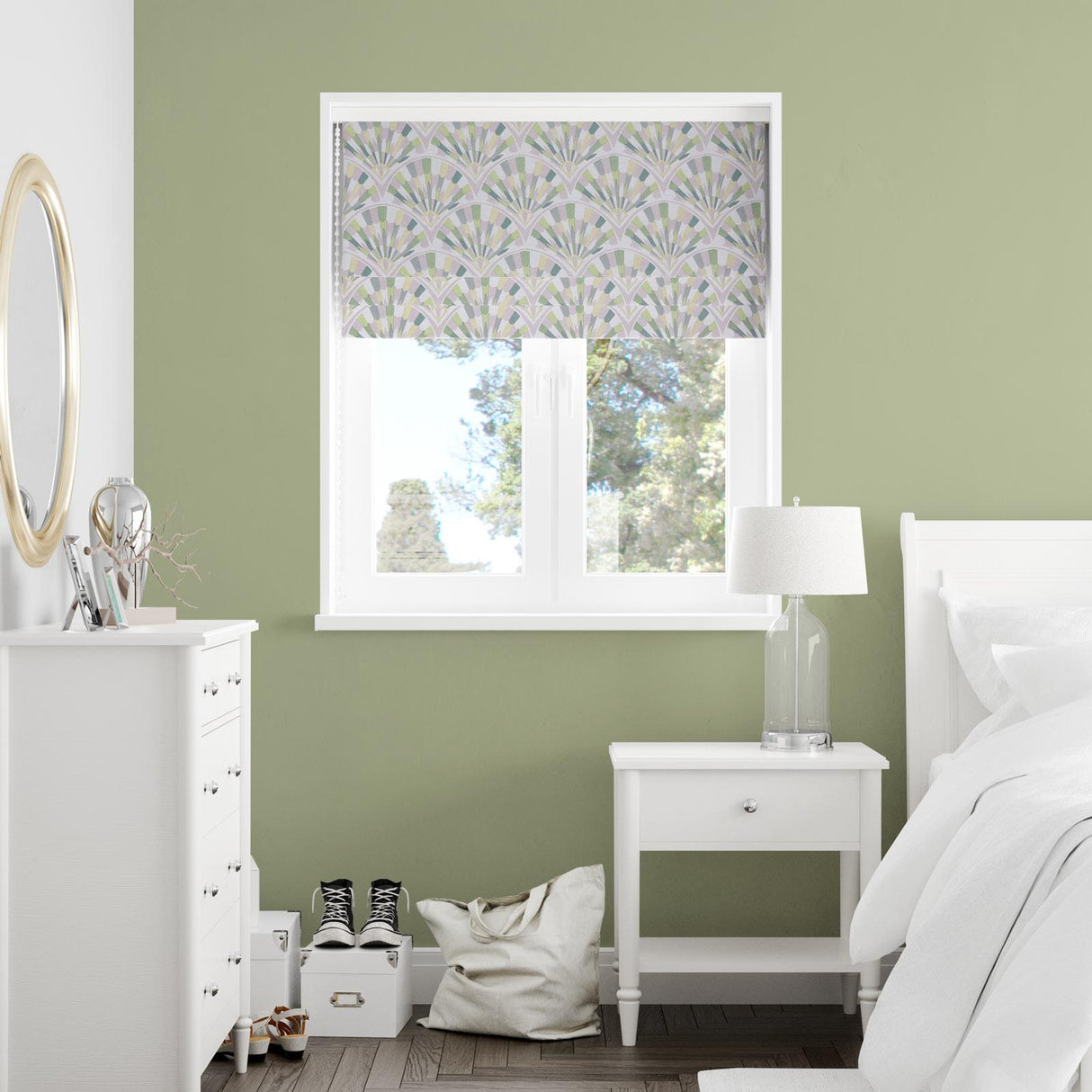 Monza Blush Made To Measure Roman Blind by Style Furnishings