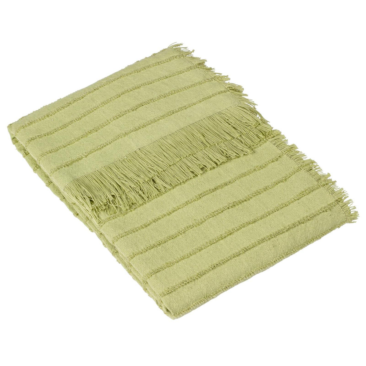 Hazie Woven Fringed Throw Blanket 130cm x 180cm by furn.