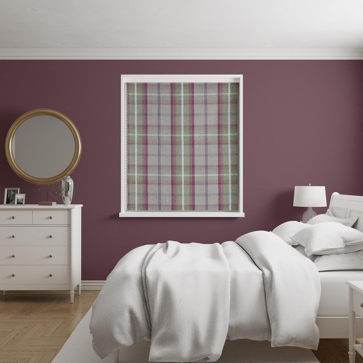 Hestia Heather Made To Measure Roman Blind by Style Furnishings