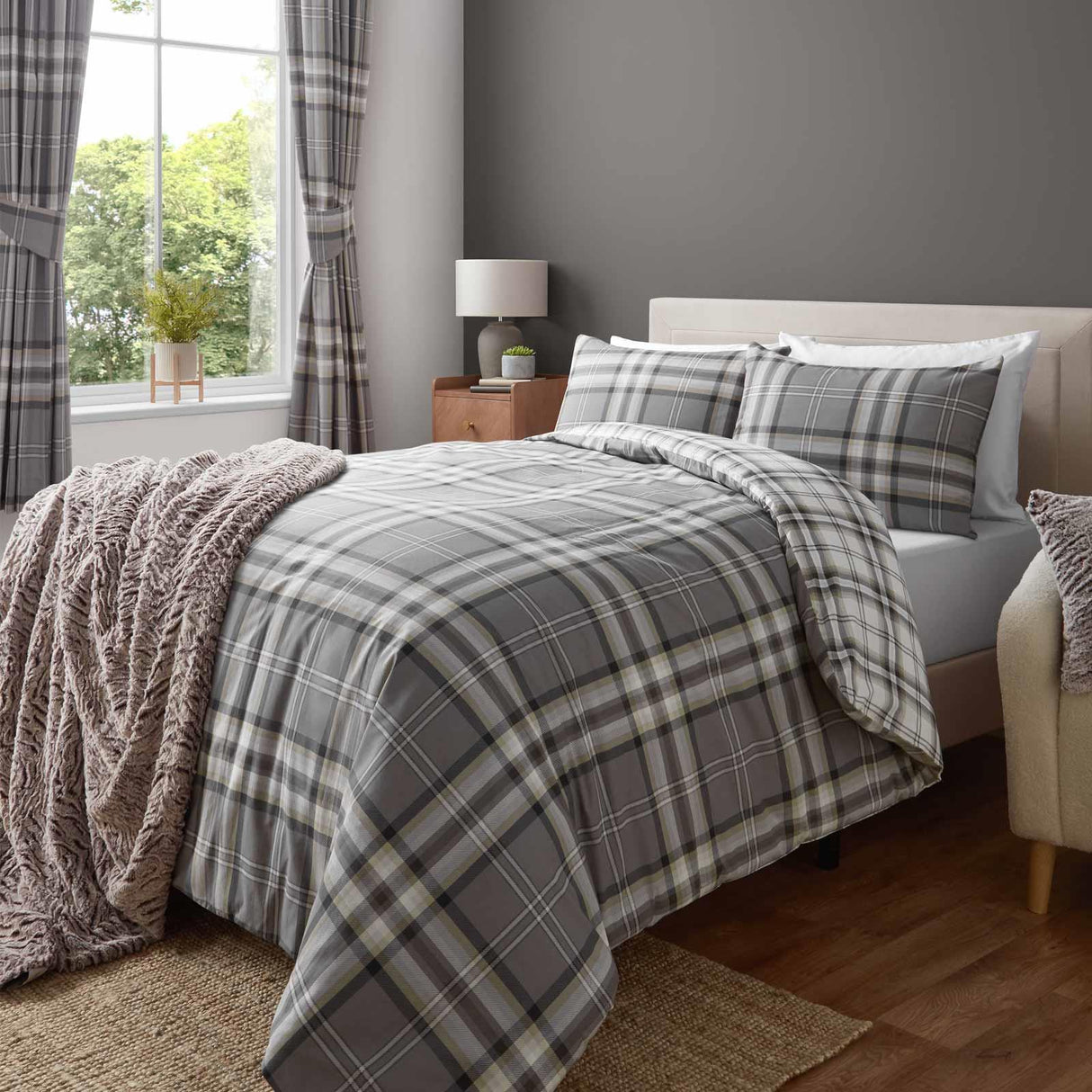 Kelso Check Duvet Cover Set by Catherine Lansfield