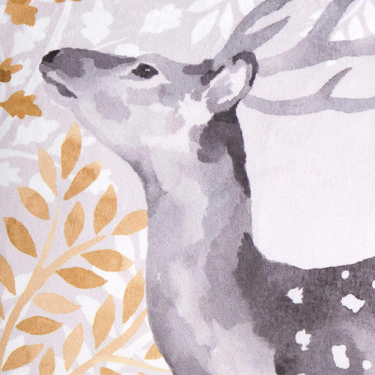 Dreams & Drapes Lodge Forest Animals Green Floral Cushion Cover 43cm x 43cm 8