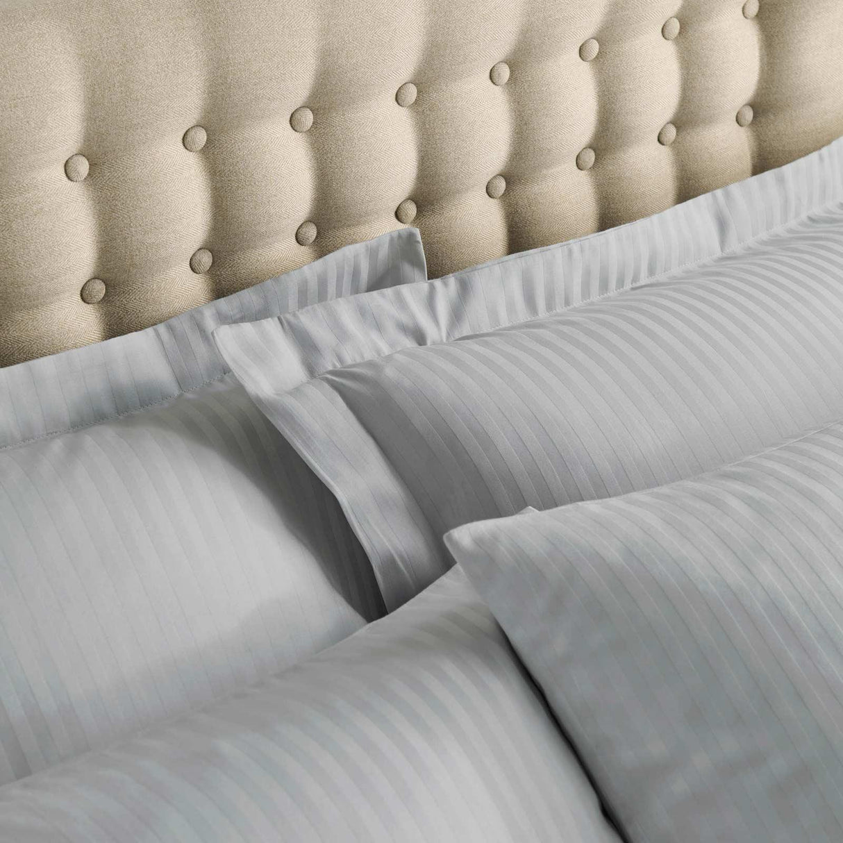 300 Thread Count Satin Stripe Oxford Pillowcase Pair by Catherine Lansfield