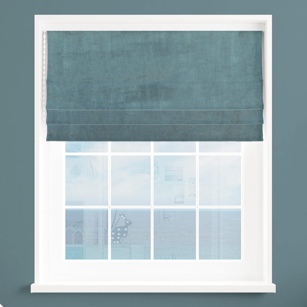 Heritage Airforce Made To Measure Roman Blind by Style Furnishings