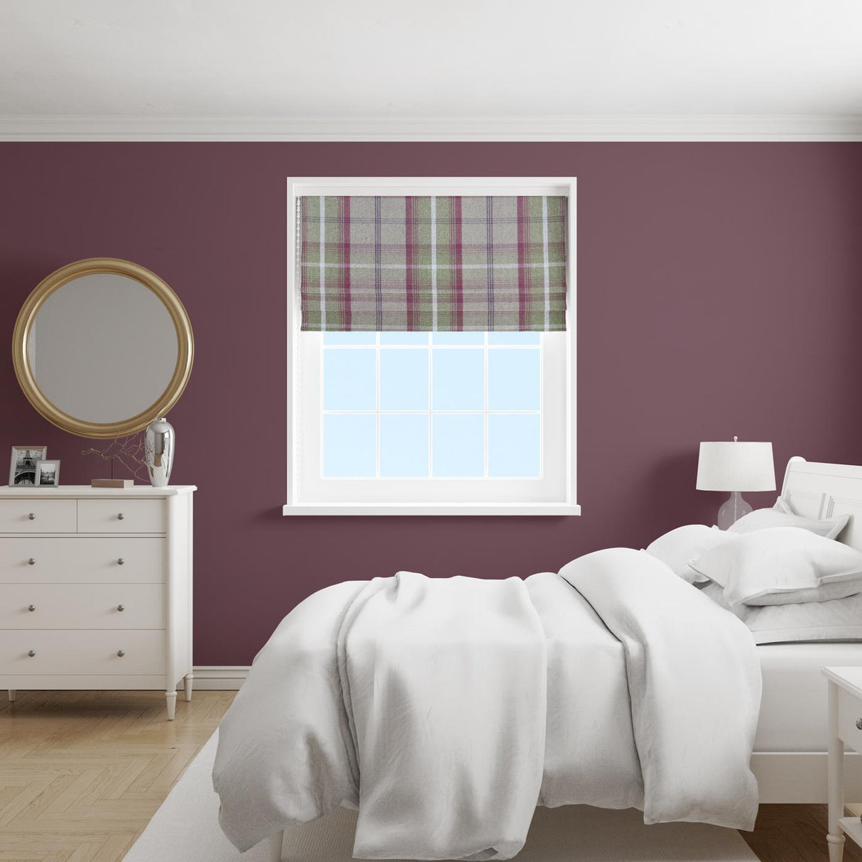 Hestia Heather Made To Measure Roman Blind by Style Furnishings