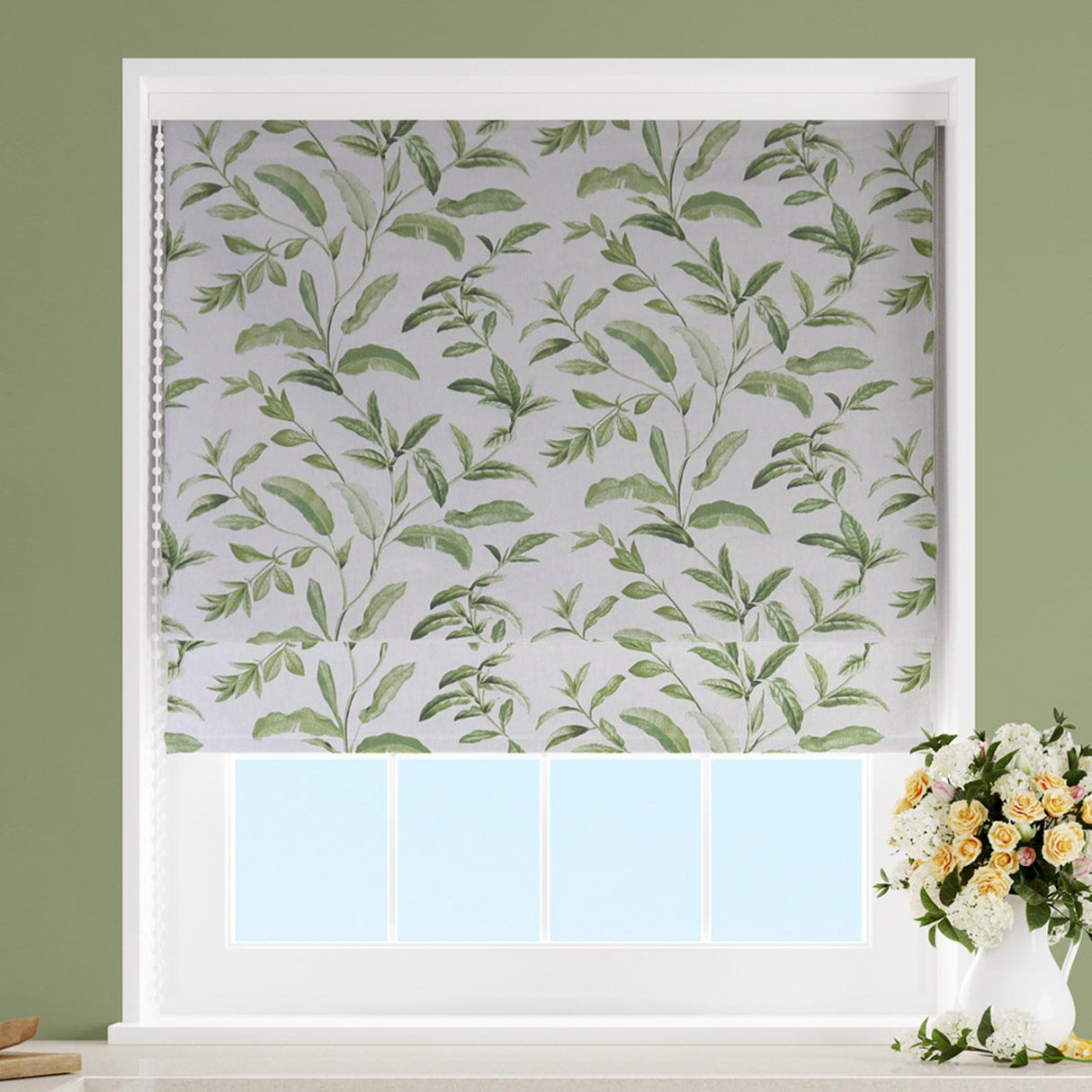 Oasis Spruce Made To Measure Roman Blind by Style Furnishings