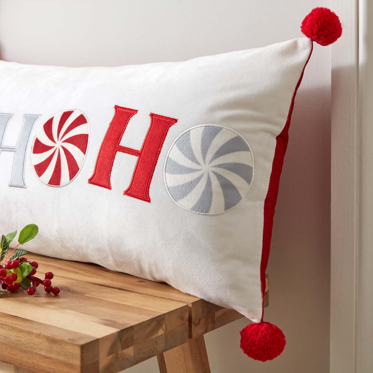 Catherine Lansfield Ho Ho Ho Christmas Filled Cushion 2