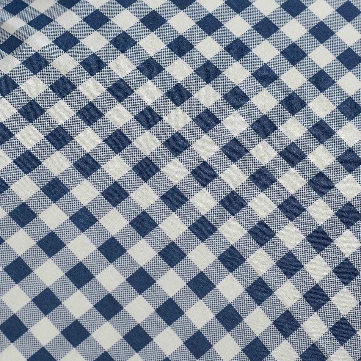 Catherine Lansfield Bamford Gingham Check Fitted Sheet Navy Blue