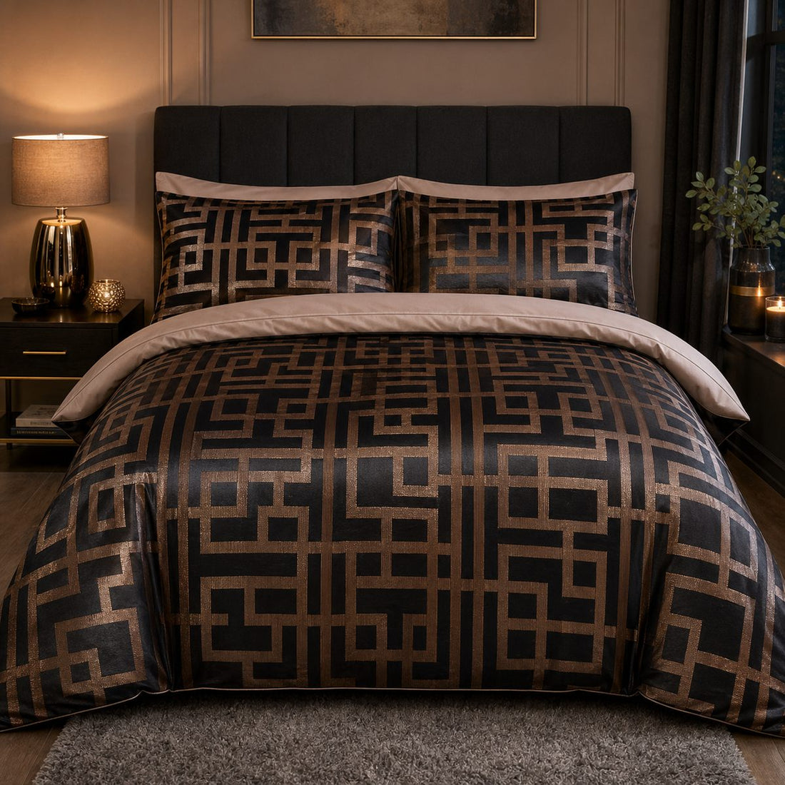 Bardon Jacquard Microfibre Duvet Cover Set
