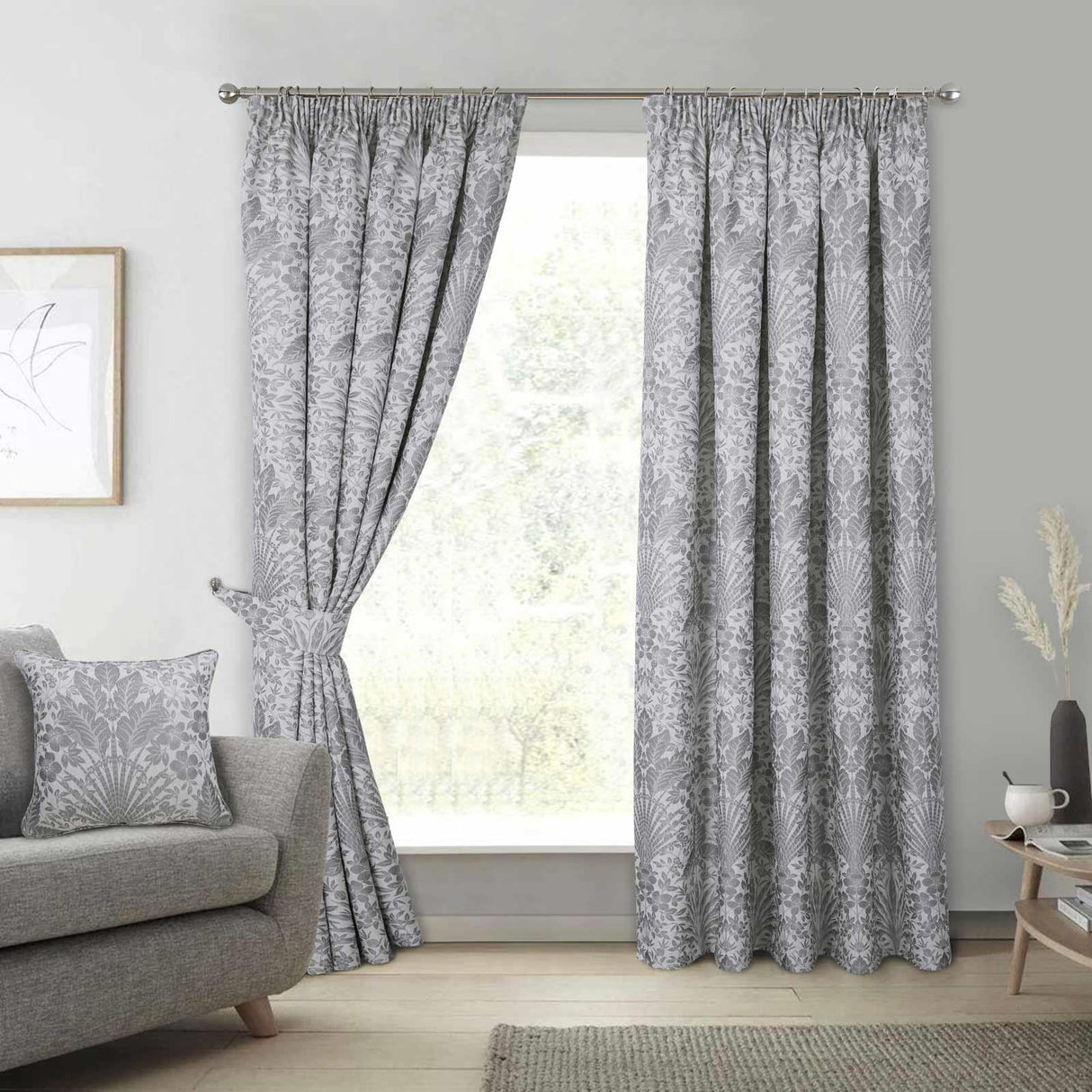 Keswick Tape Top Pencil Pleat Curtains by Sundour
