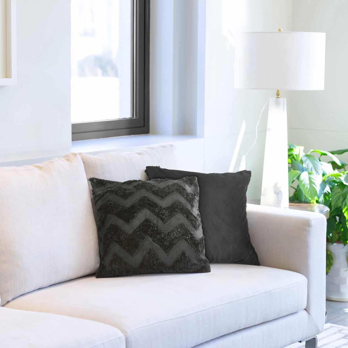 Nyla Zig Zag Cushion Cover 17x17" (43x43cm) by Emma Barclay 3