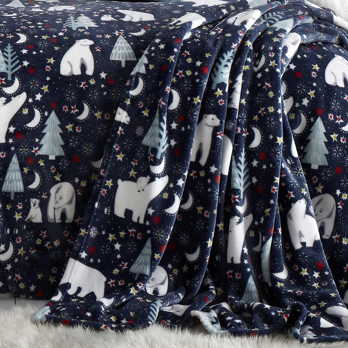 Starry Night Fleece Throw by Fusion