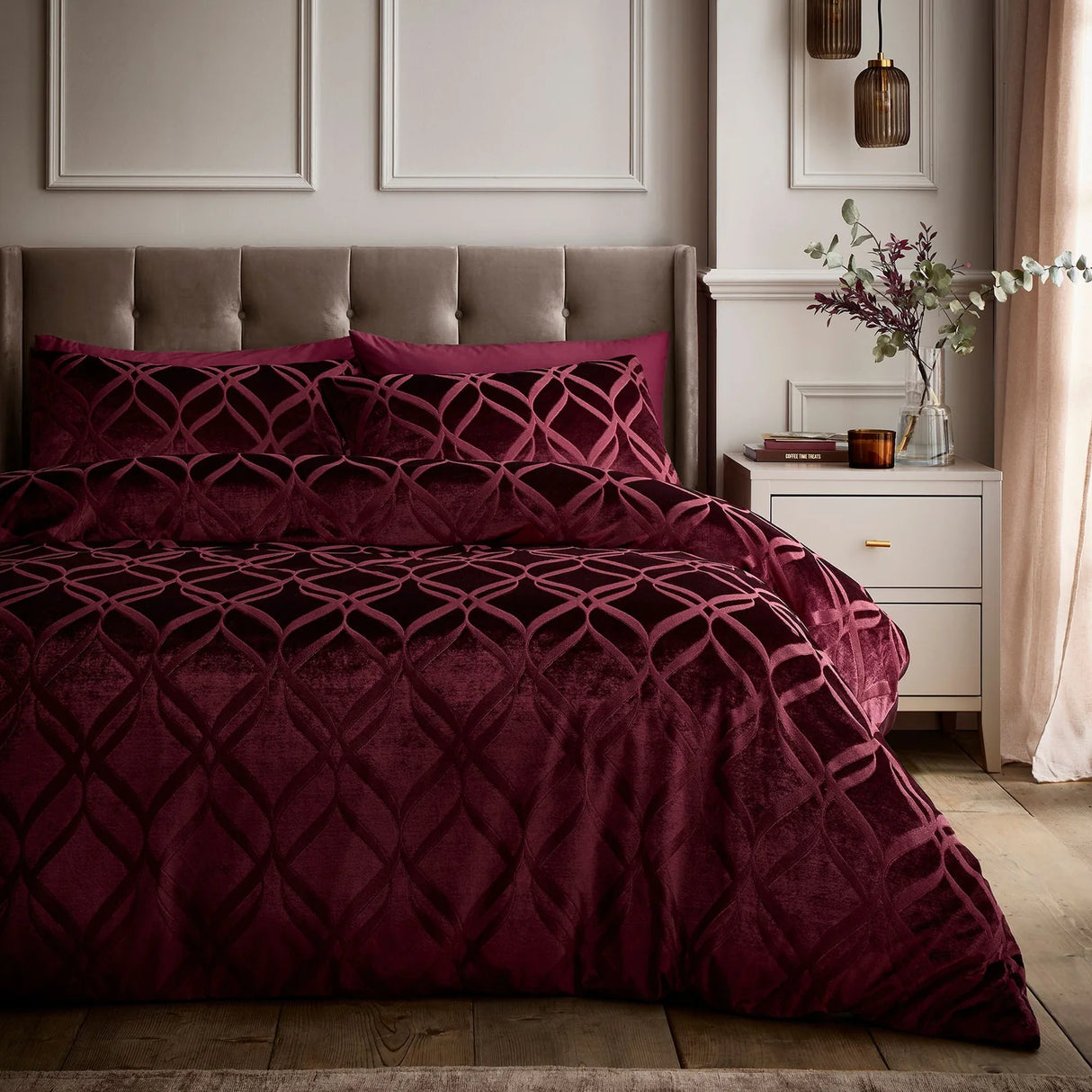 Belfort Berry Easy Care Duvet Cover Set - main product image