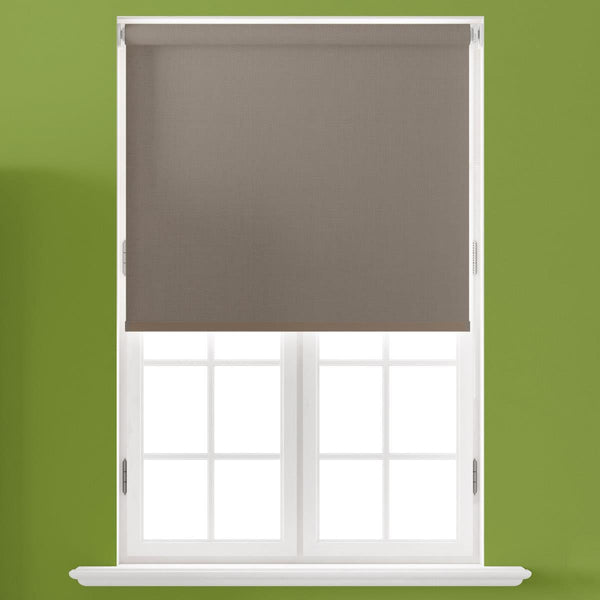Bella Putty Blackout Made to Measure Roller Blind - Ideal