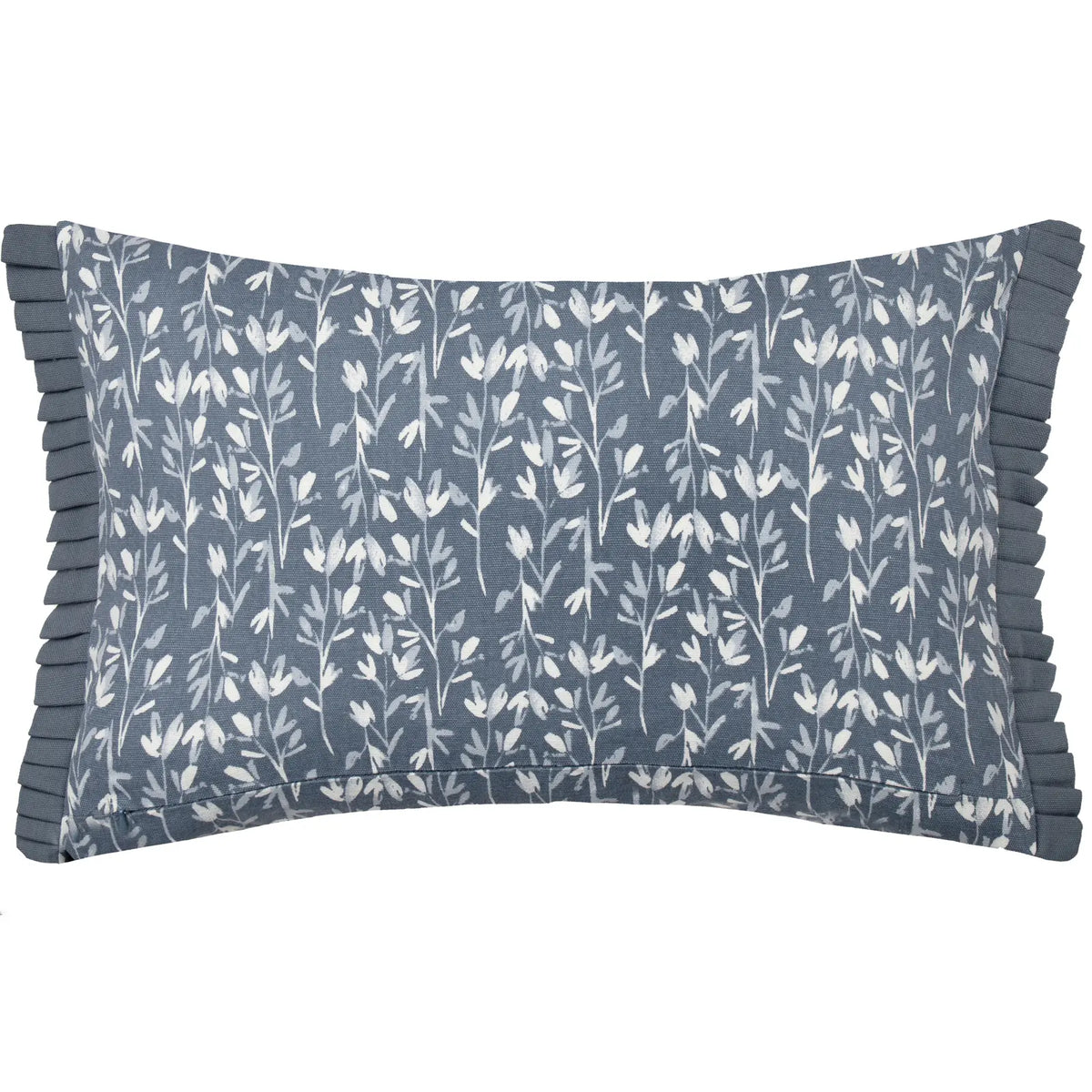 Belle 100% Cotton French Blue Cushion Cover or Filled Cushion 30cm x 50cm - additional product view 3