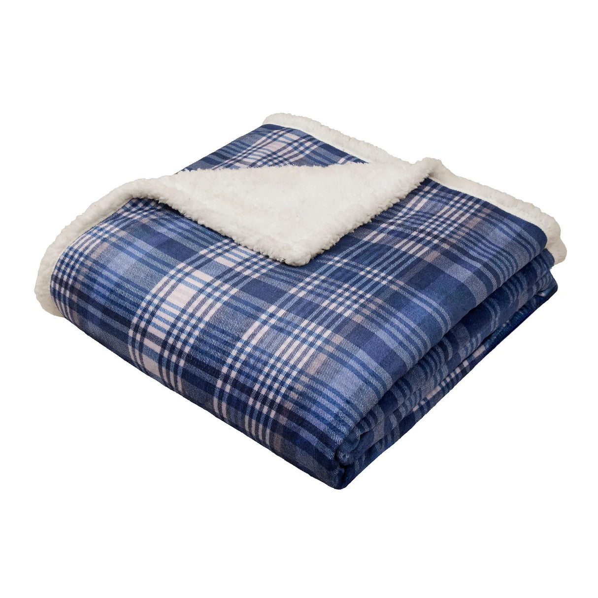 Bennet Check Navy Throw Blanket 150 x 200cm - product image 2