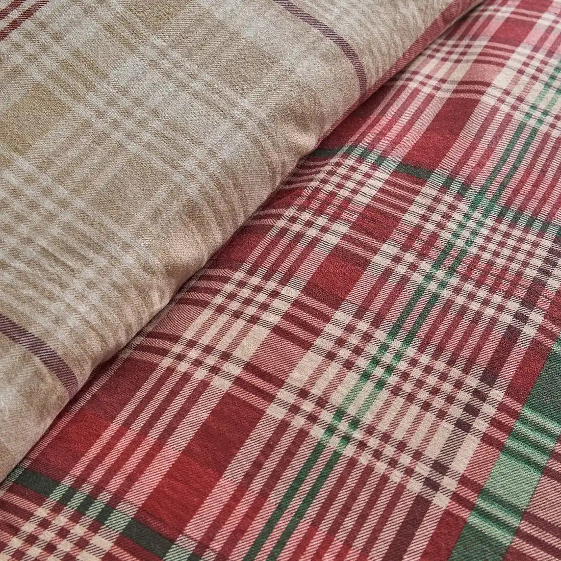 Bennet Check Red 100% Cotton Duvet Cover Set - product image 3