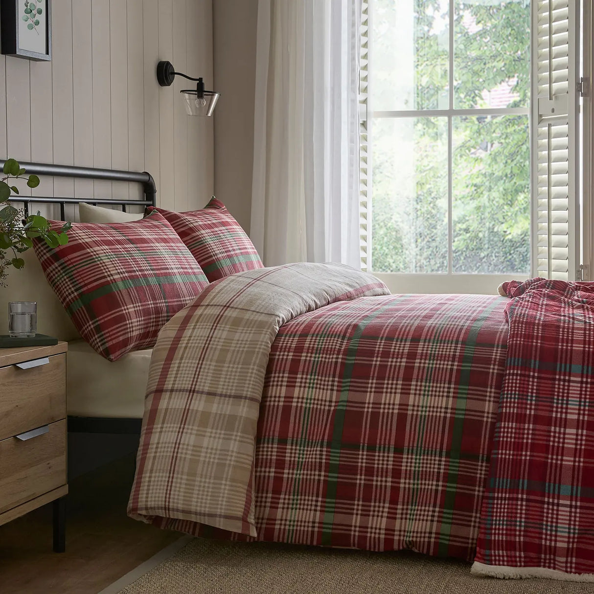 Bennet Check Red Throw Blanket 150 x 200cm - product image 5