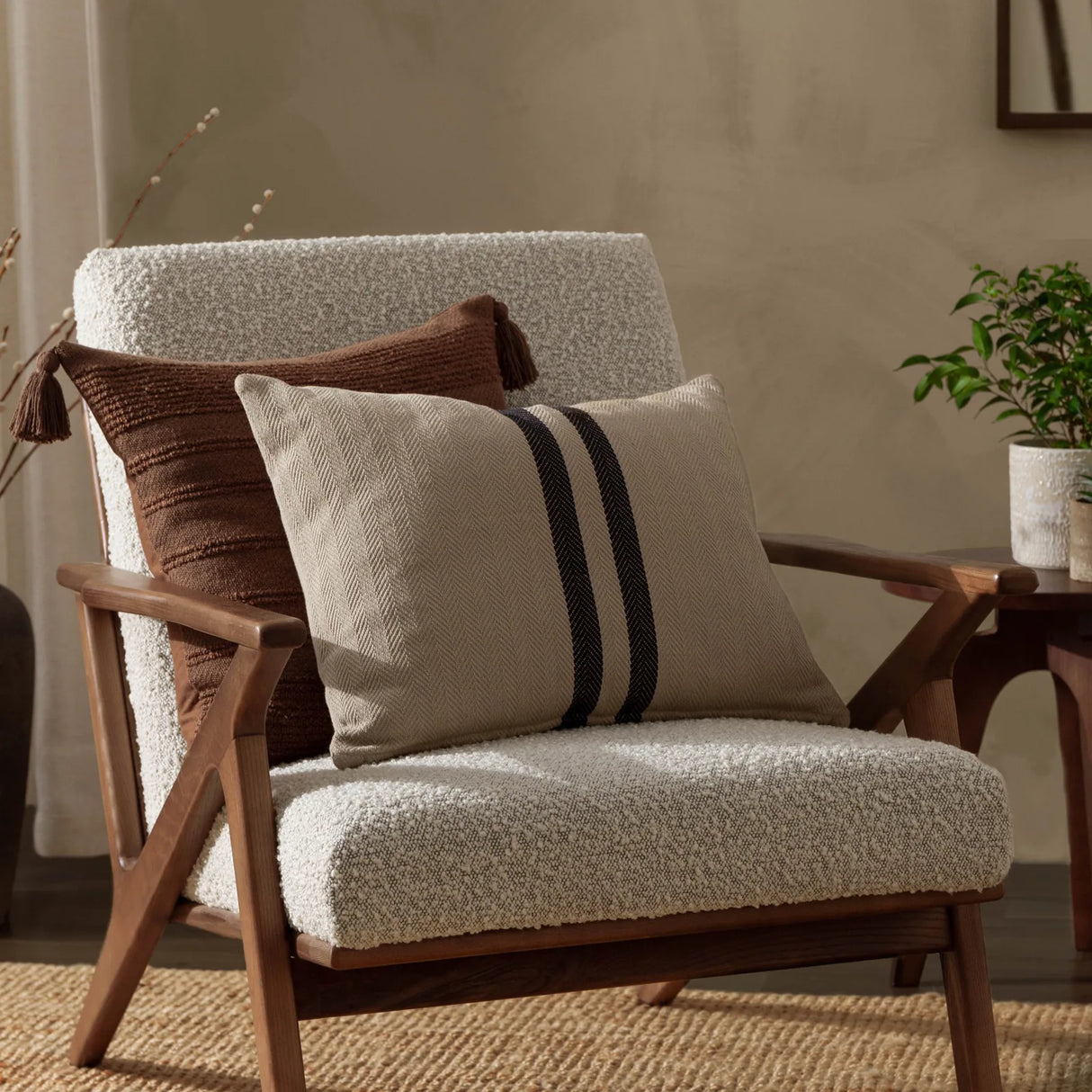 Benton Cotton Cushion Cover Natural 40 x 50cm - image 5
