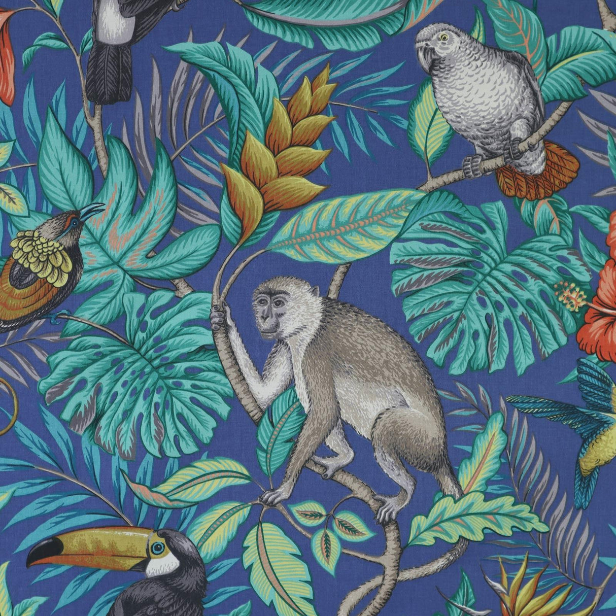 Rainforest Marine Made To Measure Curtains by Style Furnishings