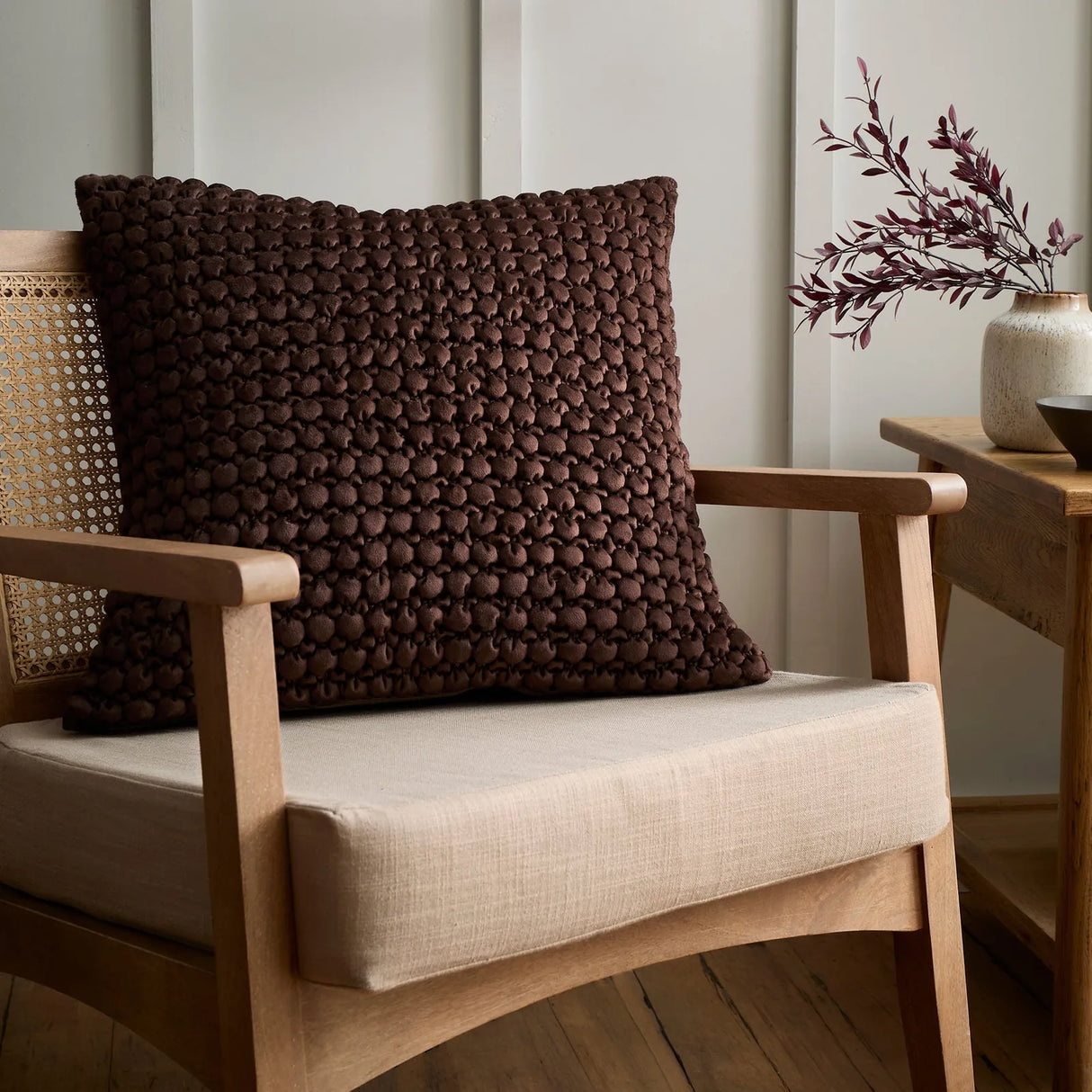Bobble Chocolate Cushion 55 x 55cm - main product image