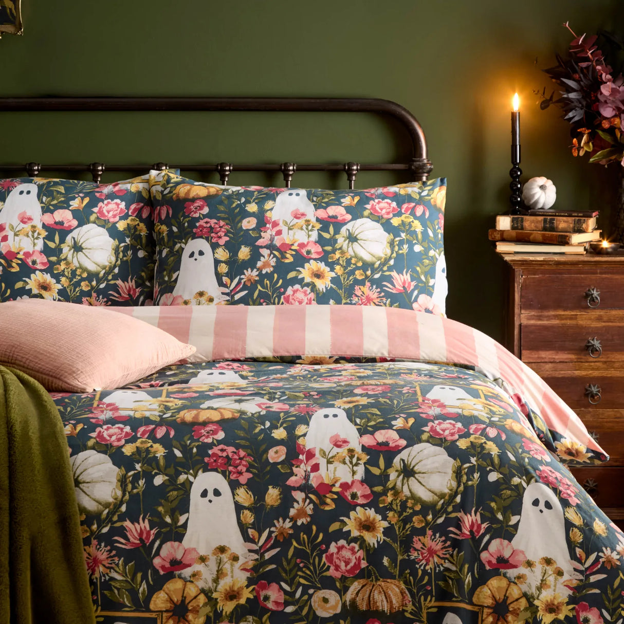 Bootanical Printed Reversible Duvet Cover Set Multicolour - image 4