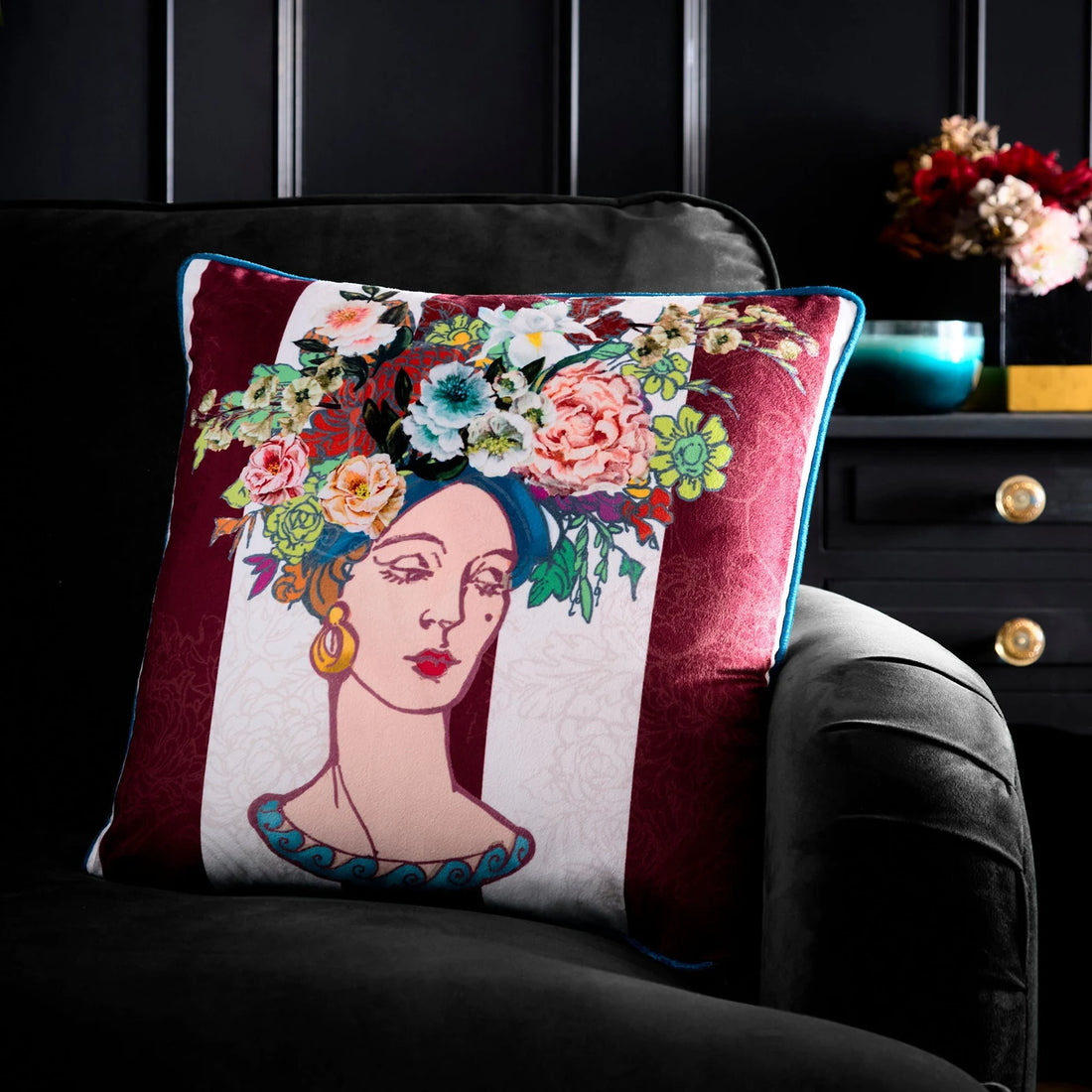 Bouquet Lady Multi Cushion 43 x 43cm