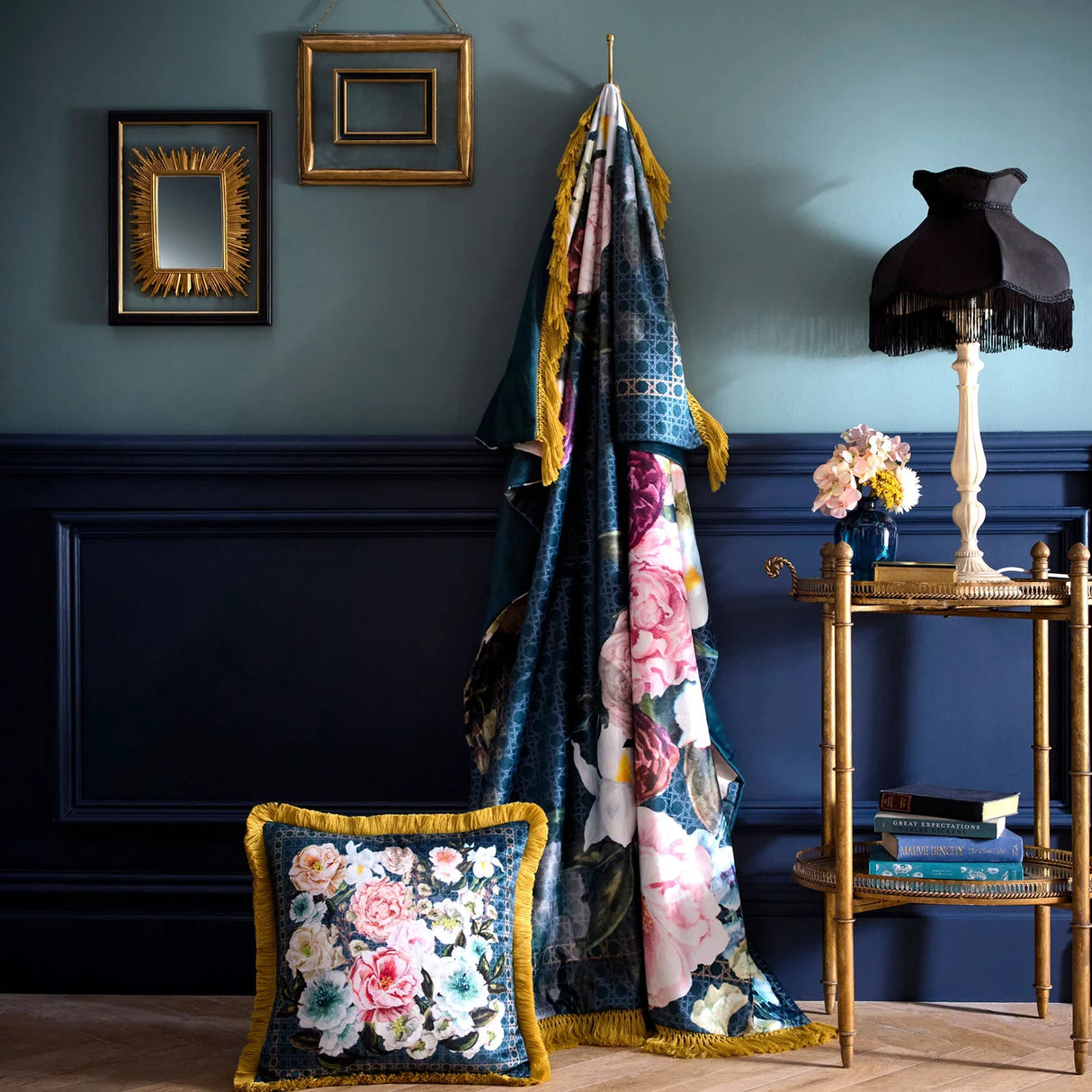 Bouquet List Blue Throw Blanket 130 x 180cm - product image 5