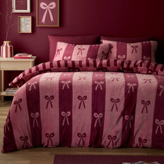 Bows Berry Easy Care Duvet Cover Set