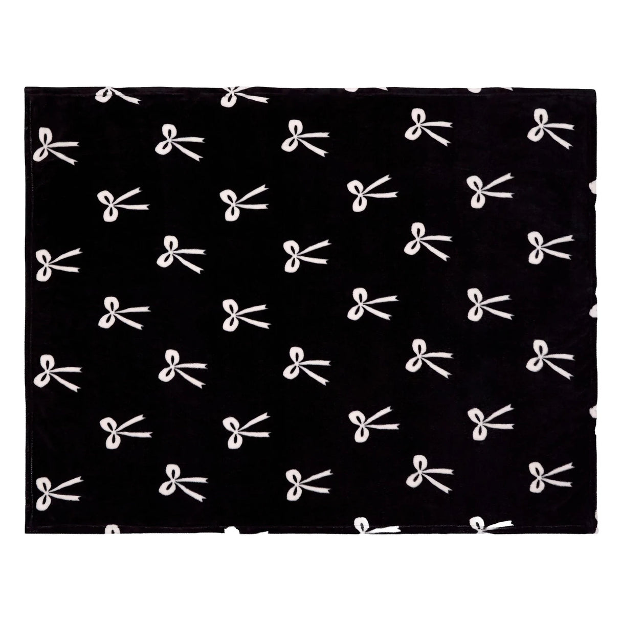 Bows Monochrome Throw Blanket 120 x 150cm - product image 3