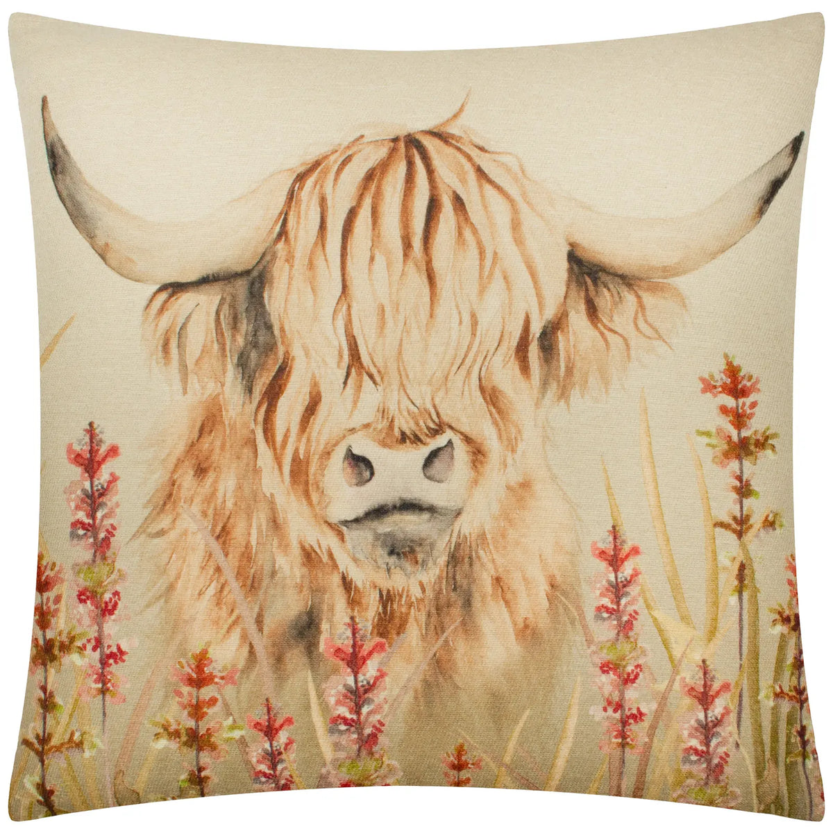 Bramble Highland Cow Cushion Cover or Filled Cushion 43cm x 43cm - additional product view 2