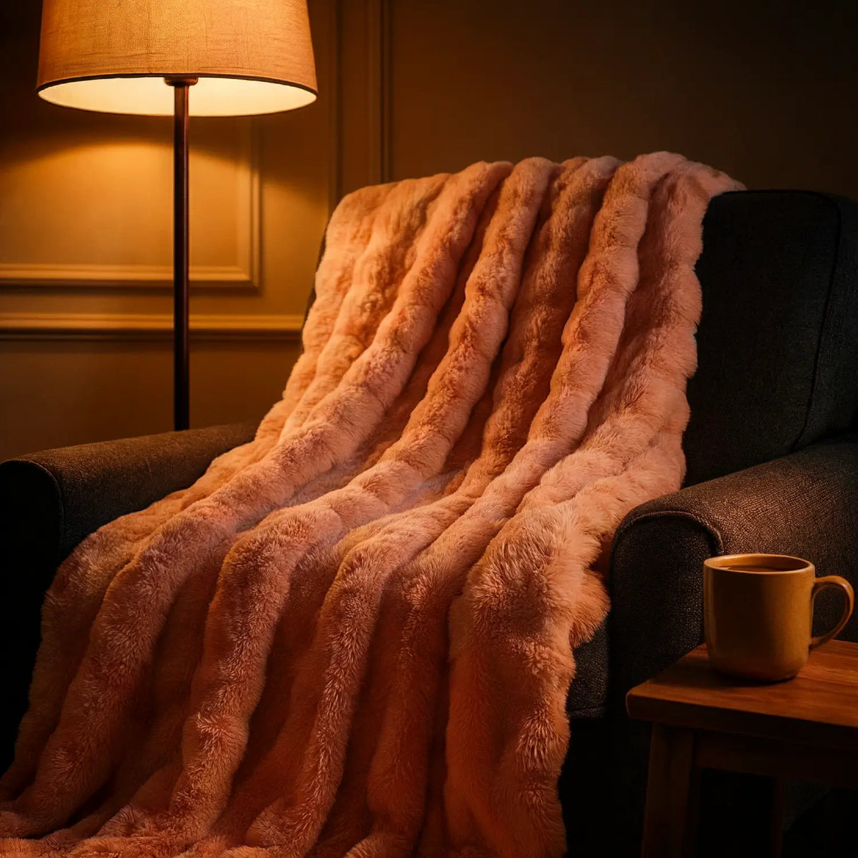 Luxury Fur 3D Throw Blanket 150 x 200cm by Rapport Home 13