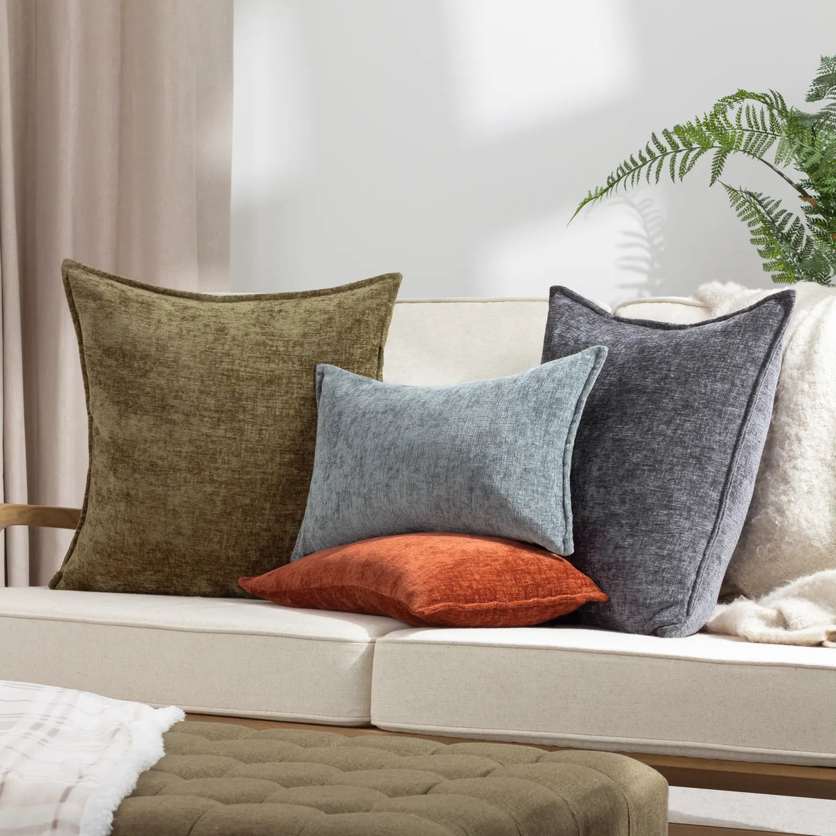 Buxton Super Soft Sage Cushion Cover 50cm x 50cm (50cmx50cm) - additional product view 3