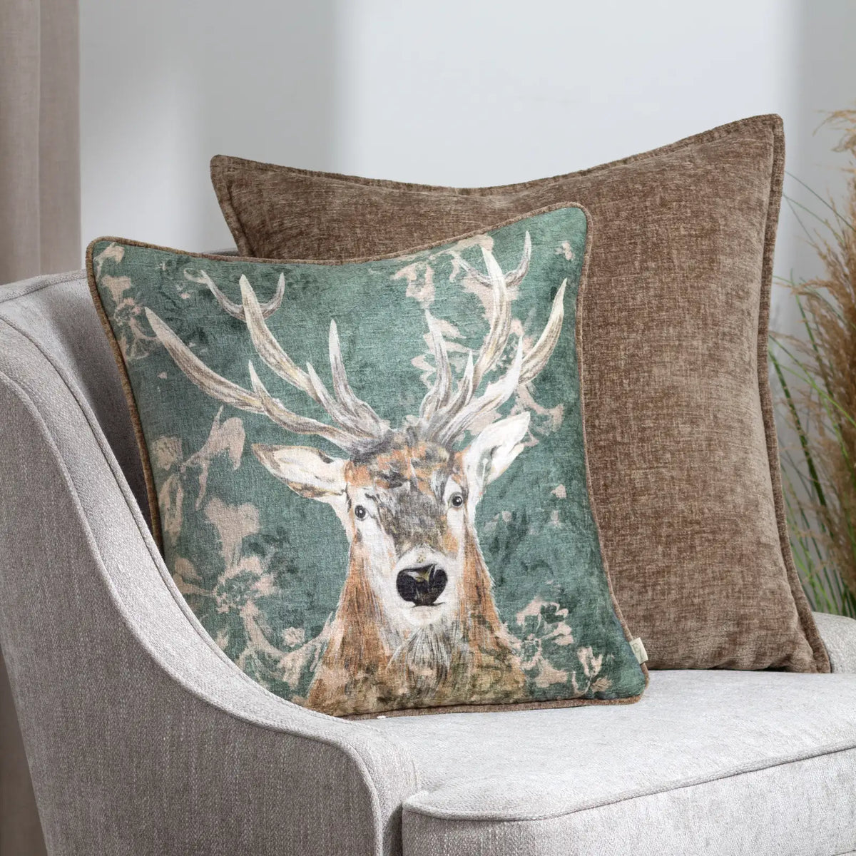 Buxton Super Soft Taupe Cushion Cover 50cm x 50cm (50cmx50cm) - additional product view 4