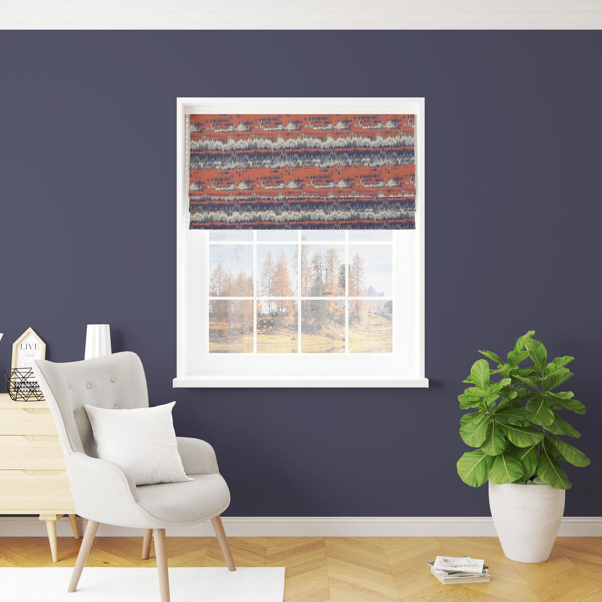 Cancun Terracotta Made To Measure Roman Blind by Style Furnishings