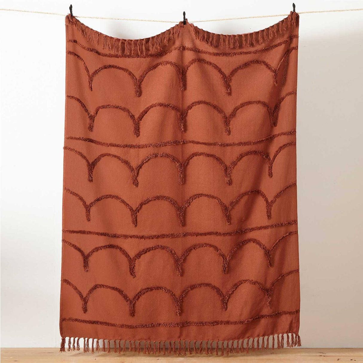 Jakarta Tufted Throw Blanket 130cm x 180cm by furn.
