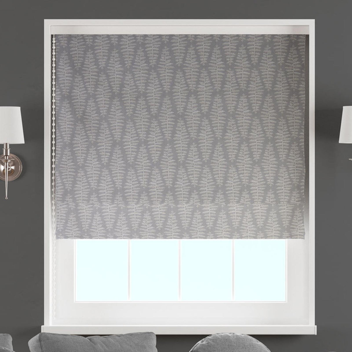Fernia Dove Made To Measure Roman Blind by Style Furnishings