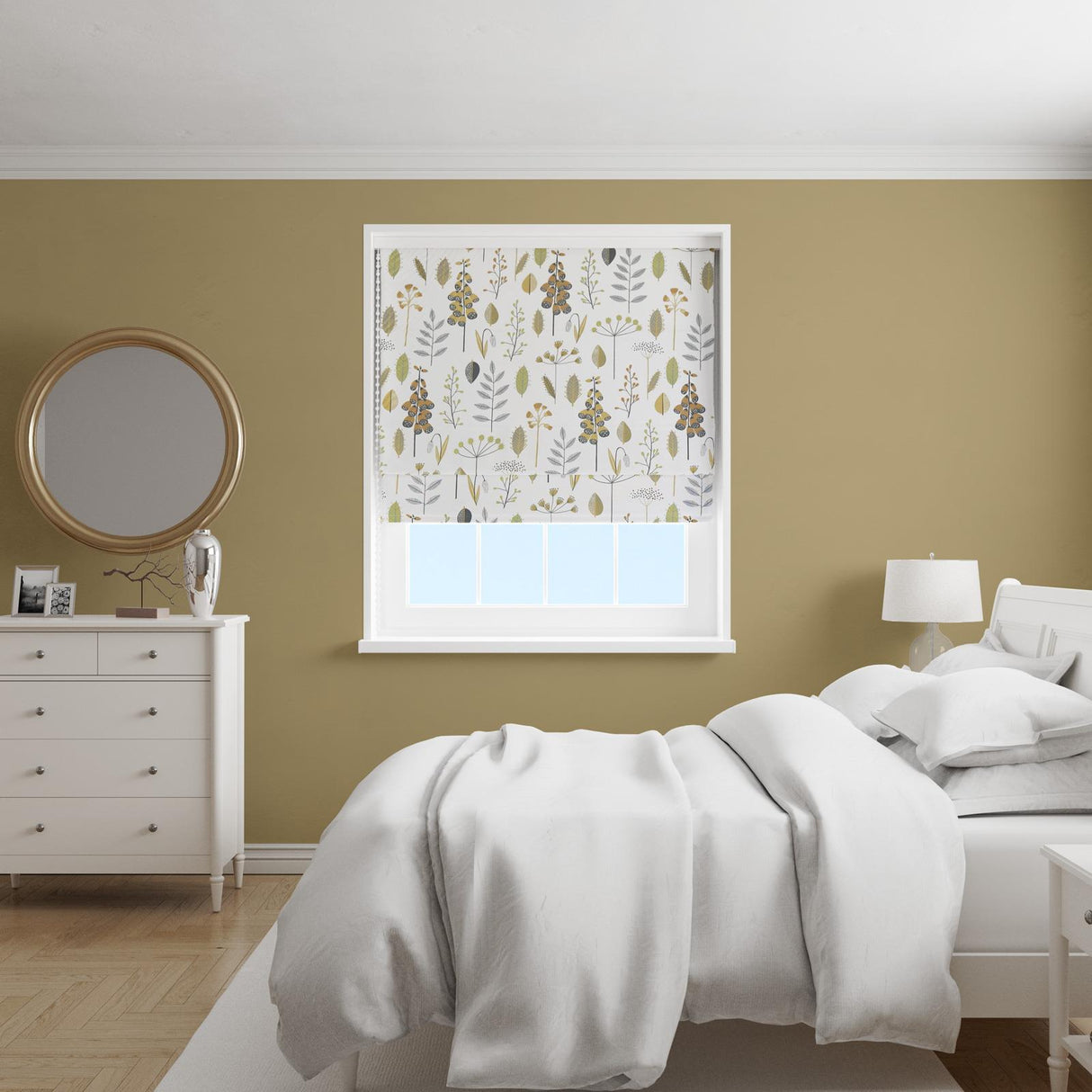 Amala Saffron Made To Measure Roman Blind by Style Furnishings