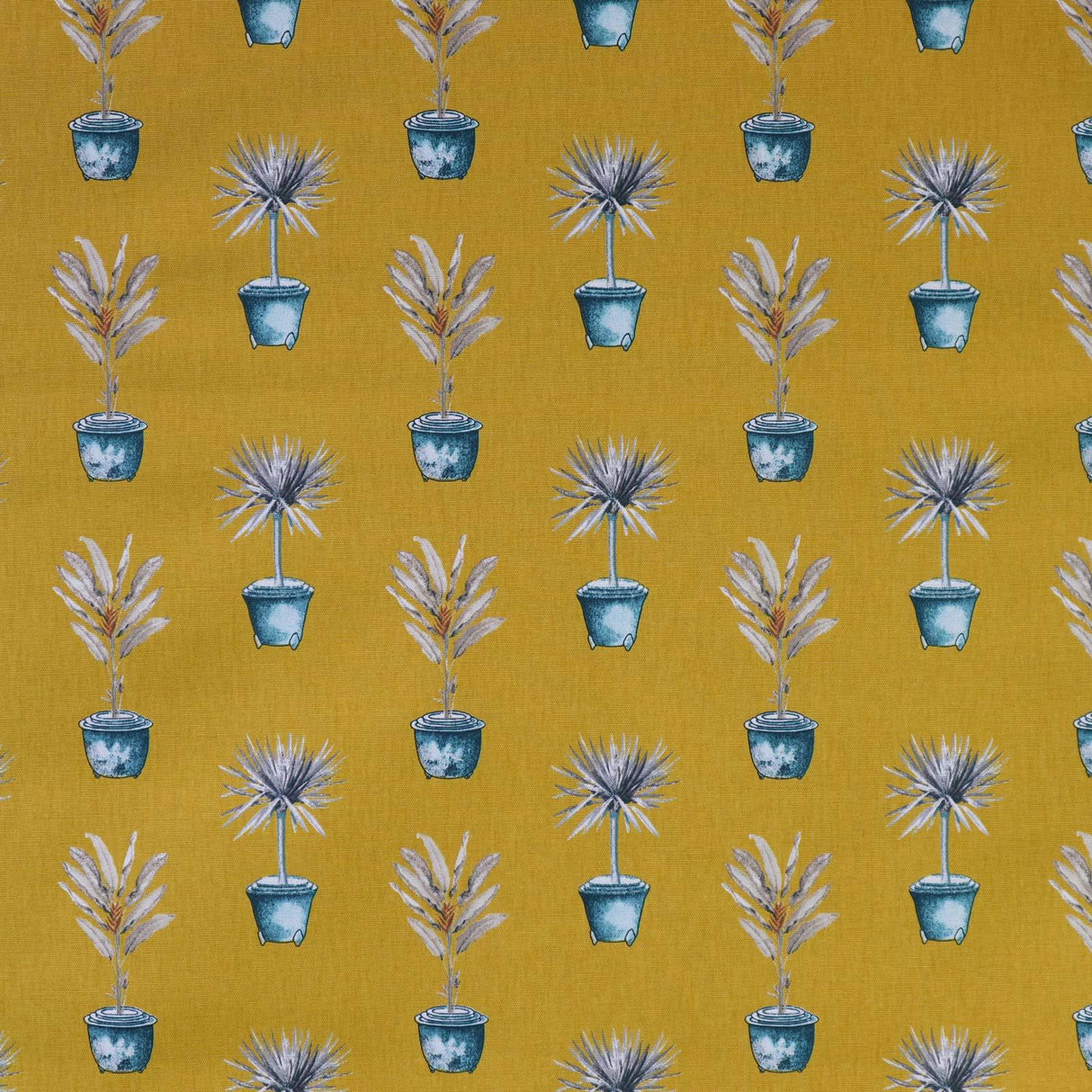 Greenhouse Pots Ochre Made To Measure Roman Blind by Style Furnishings