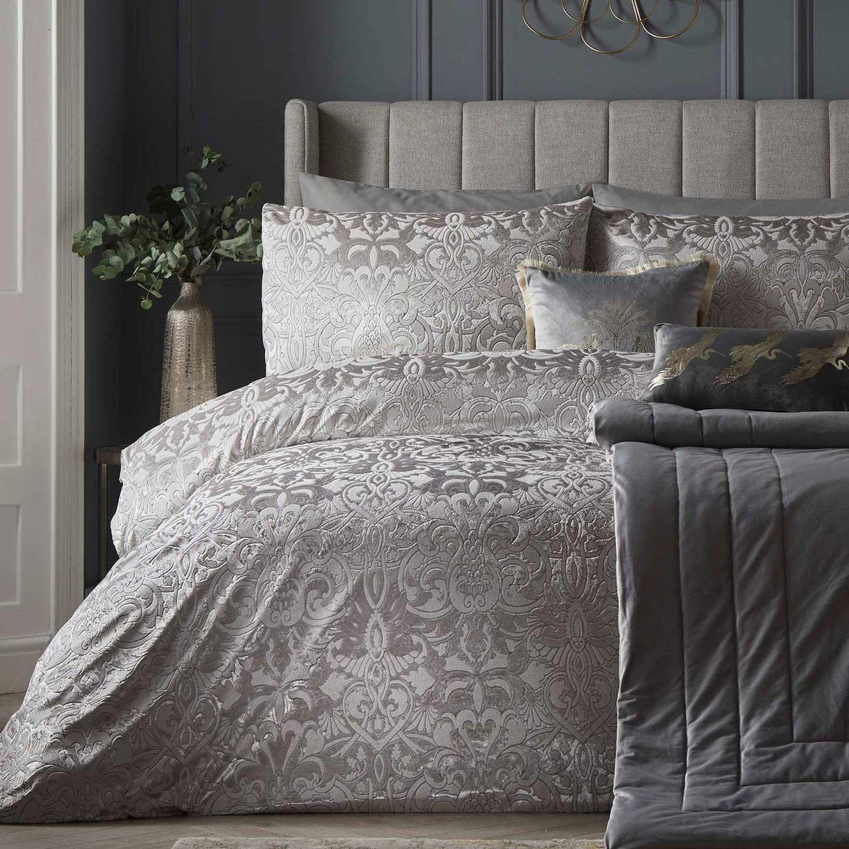 Firenza Velvet Duvet Cover Set by Laurence Llewelyn-Bowen