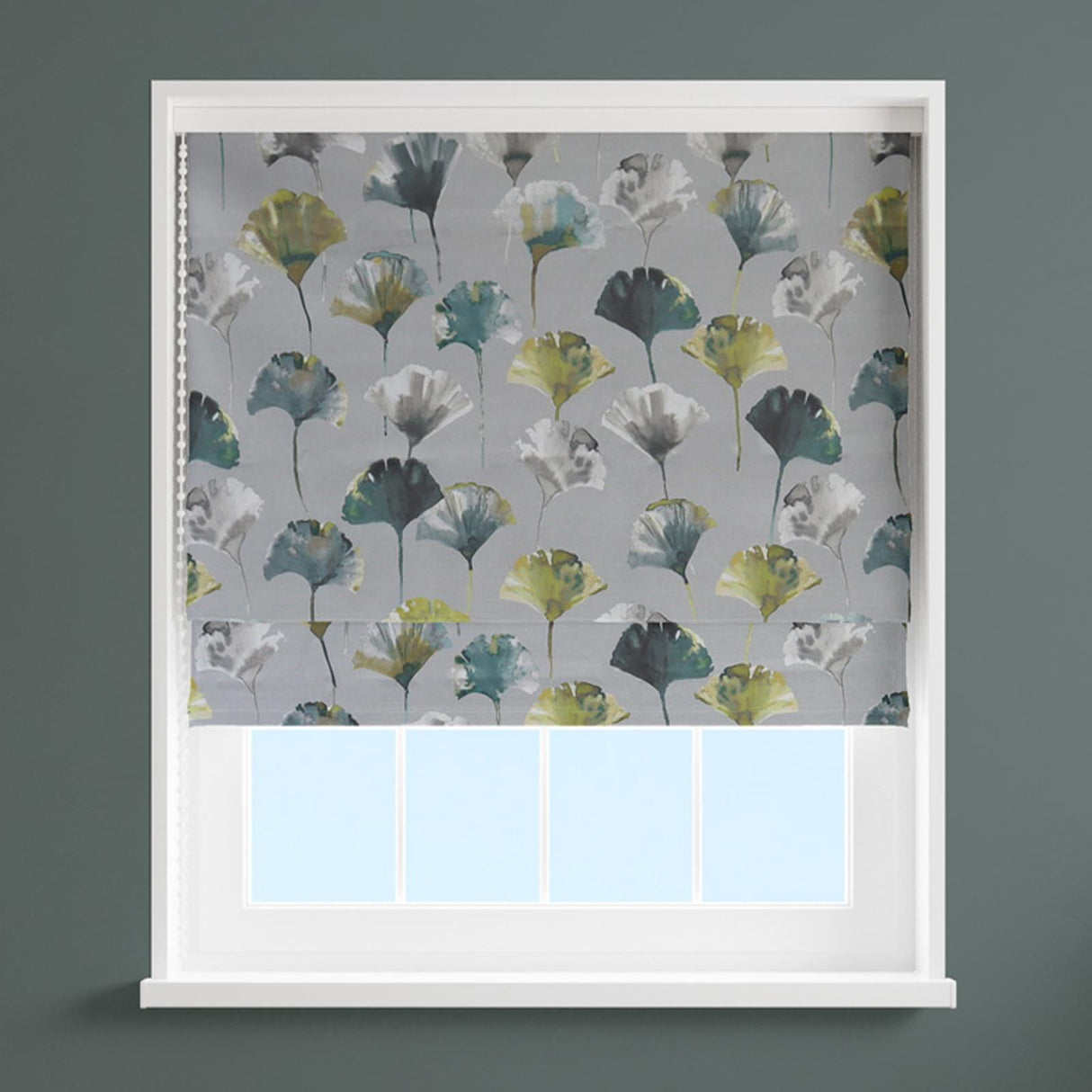 Ginko Chartreuse Made To Measure Roman Blind by Style Furnishings