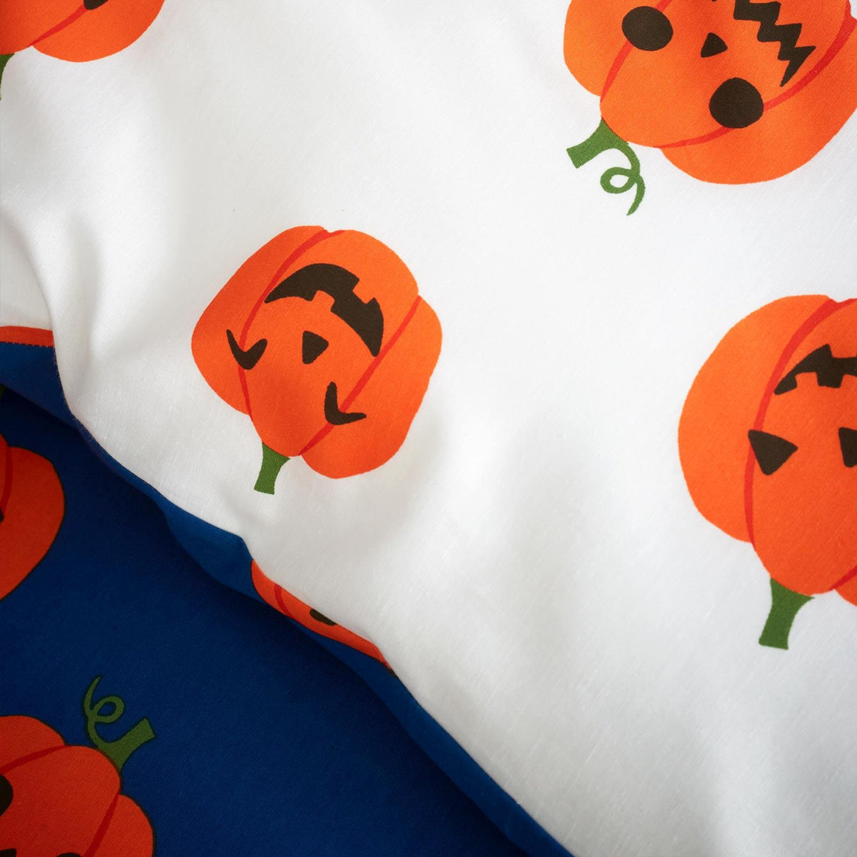 Halloween Pumpkins Reversible Duvet Cover Set