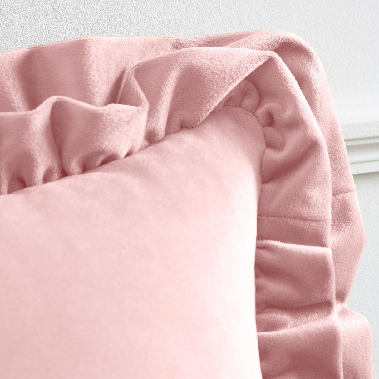 Catherine Lansfield So Soft Double Frill Filled Cushion 43cm x 43cm 7