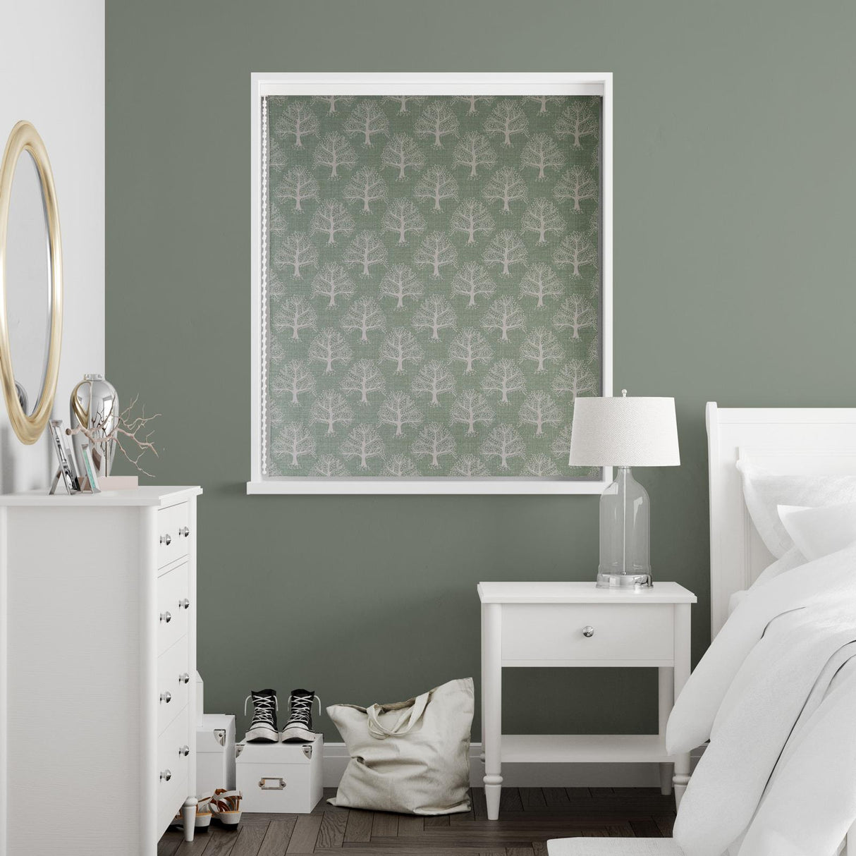 Great Oak Lichen Made To Measure Roman Blind by Style Furnishings