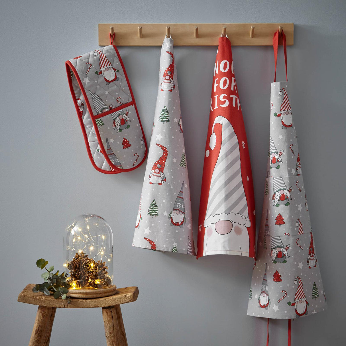 Christmas Gnomes Kitchen Textiles Collection by Catherine Lansfield