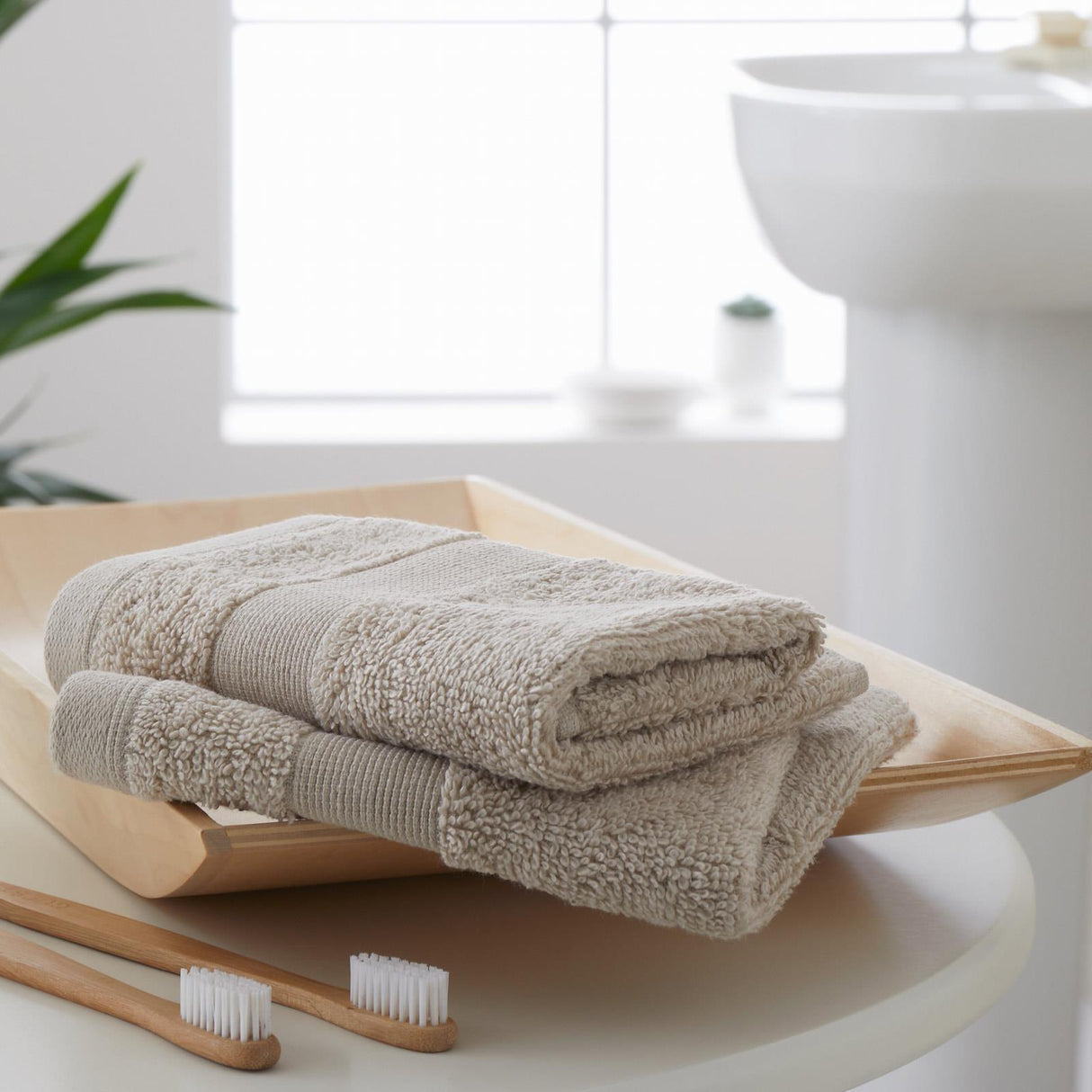 Anti-Bacterial Face Cloth Towel Pair by Catherine Lansfield