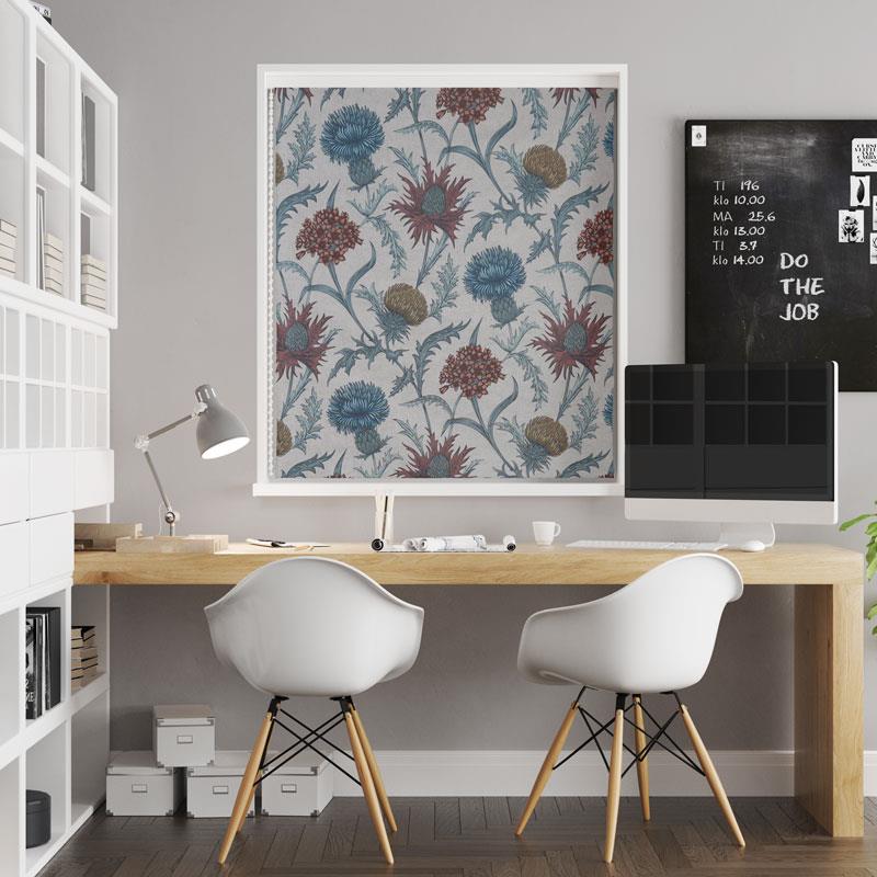 Acanthium Autumn Made To Measure Roman Blind by Style Furnishings