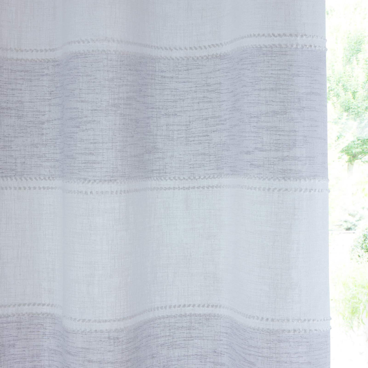 Santorini Eyelet Voile Curtain Panel by Enhanced Living