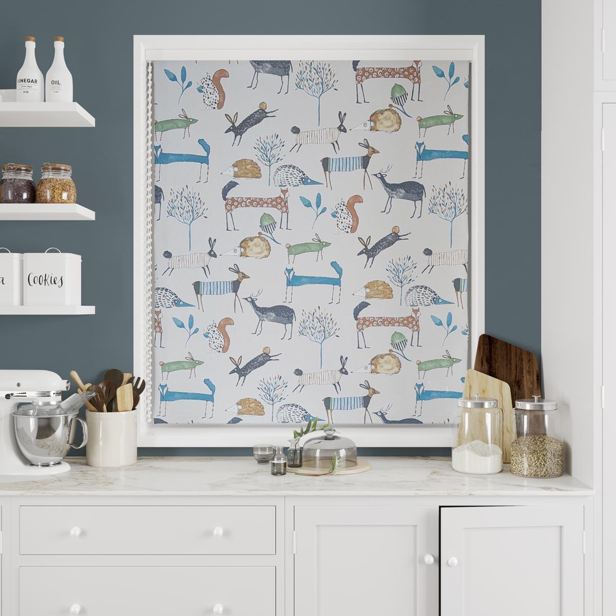 Oh My Deer Colonial Made To Measure Roman Blind by Style Furnishings