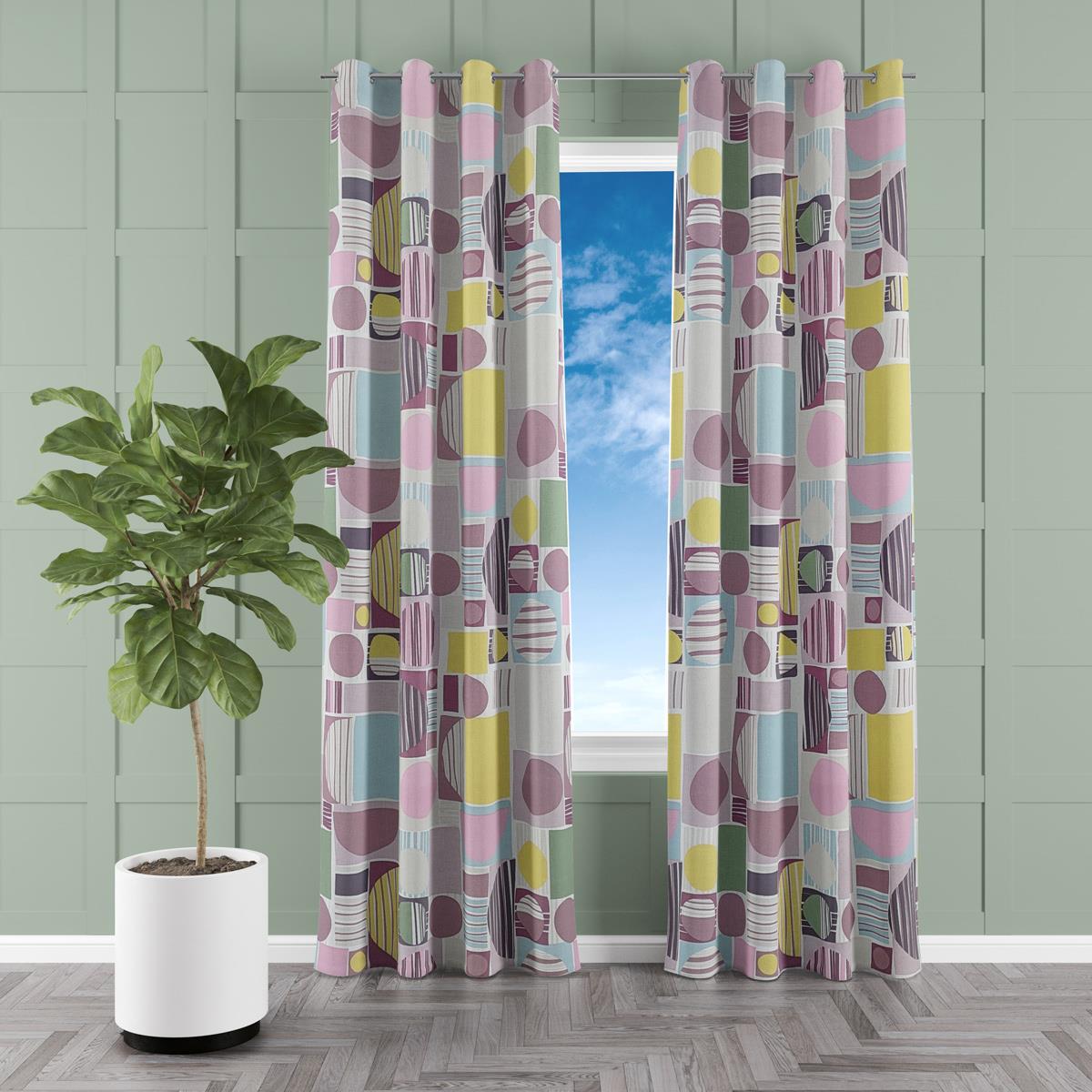 Carrie Violet Made To Measure Curtains by Style Furnishings
