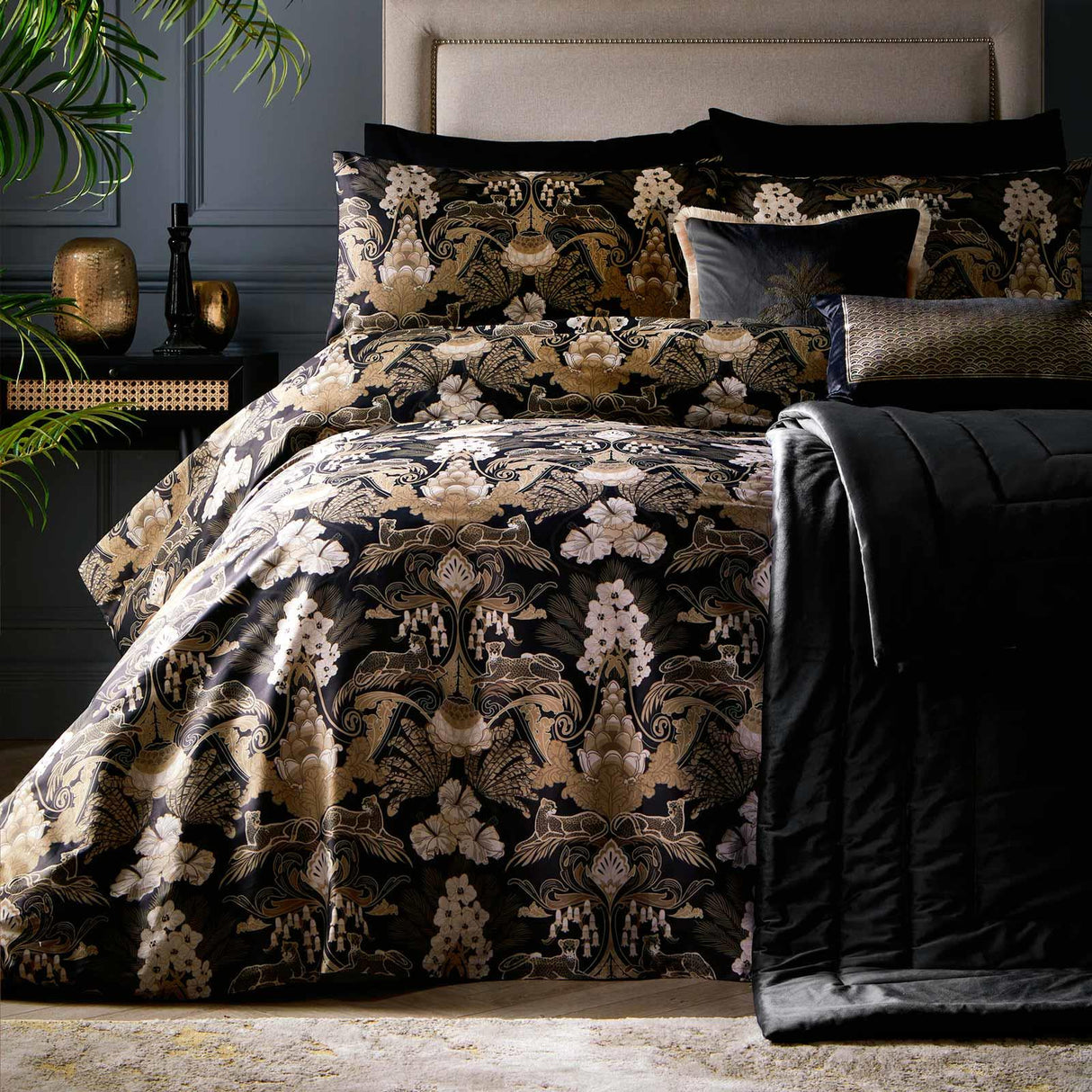 Suburban Jungle Cotton Duvet Cover Set by Laurence Llewelyn-Bowen